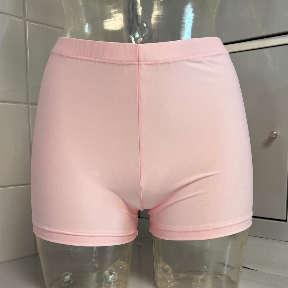 Ballet Pink Spandex Booty Shorts For Dance XS NWOT